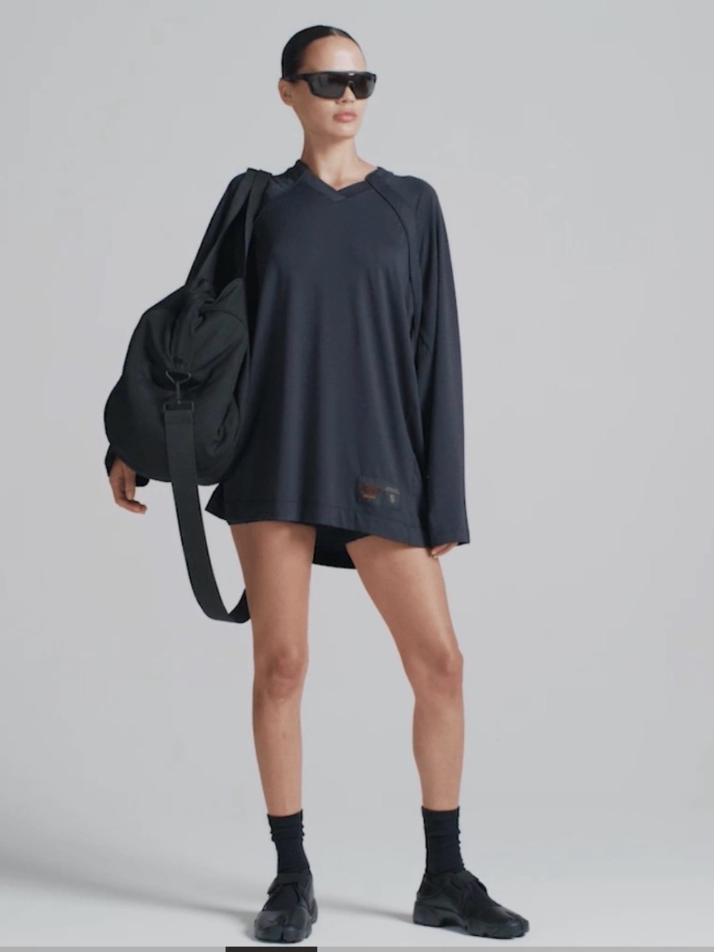 NIKE x SKIMS sz S Oversized Jersey Women's Shirt V Neck